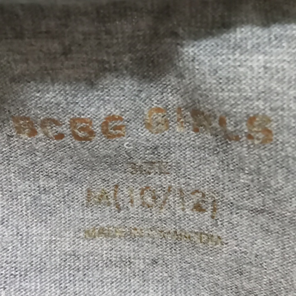BCBG GIRLS Grey Long Sleeve T-Shirt  M - Picture 4 of 4